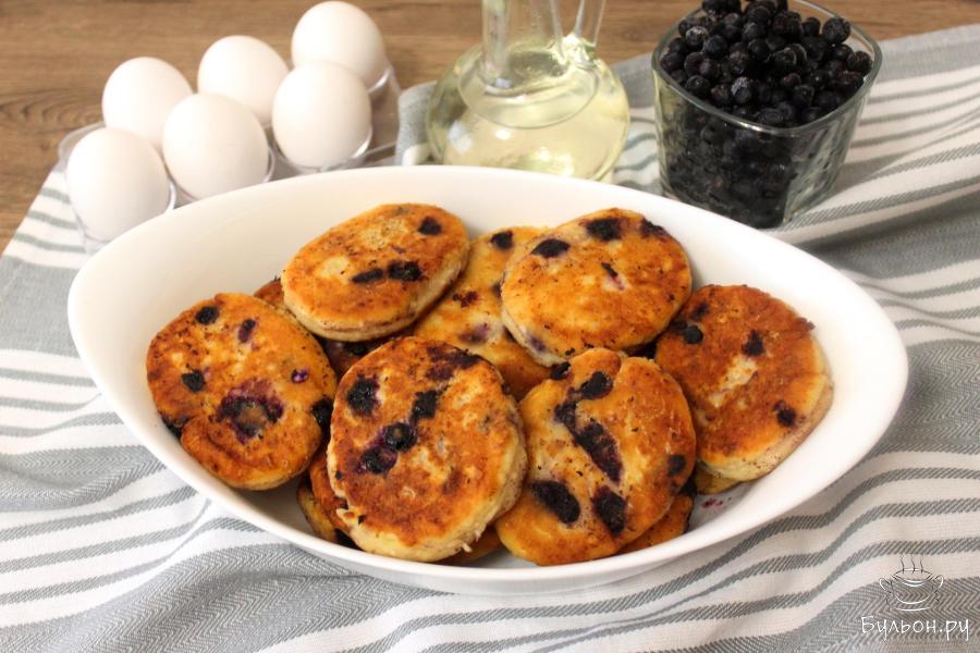 Сырники с черникой