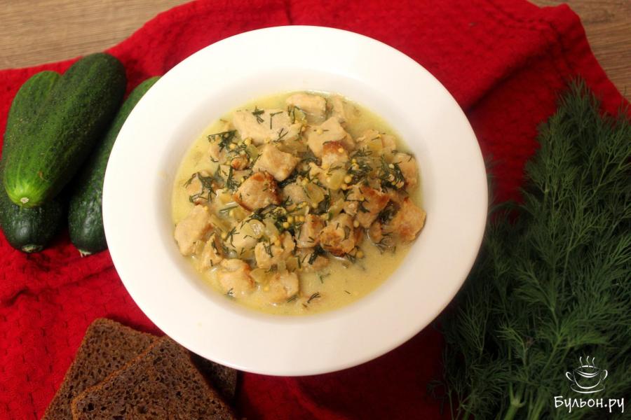 Свинина в сметанно-горчичном соусе