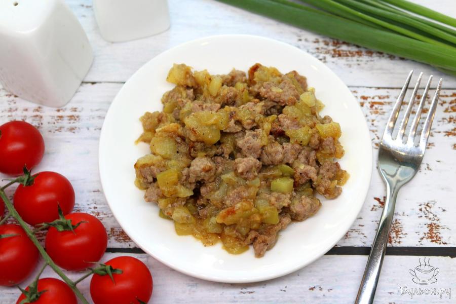 Кабачки с говяжьим фаршем