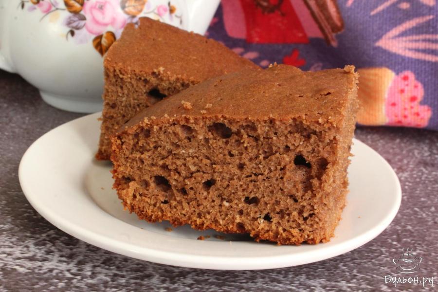 Шоколадный кекс с миндальной и пшеничной мукой