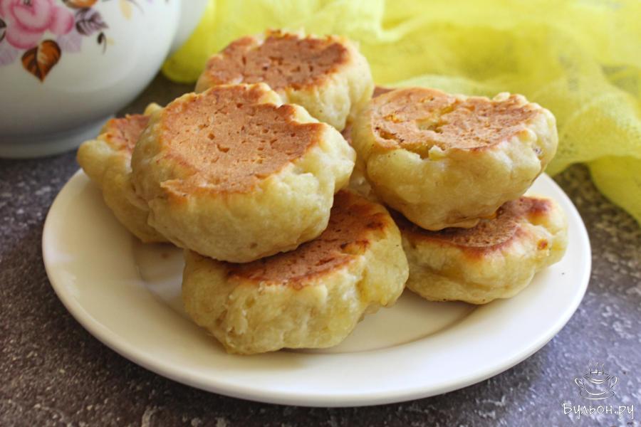 Банановое печенье на сковороде