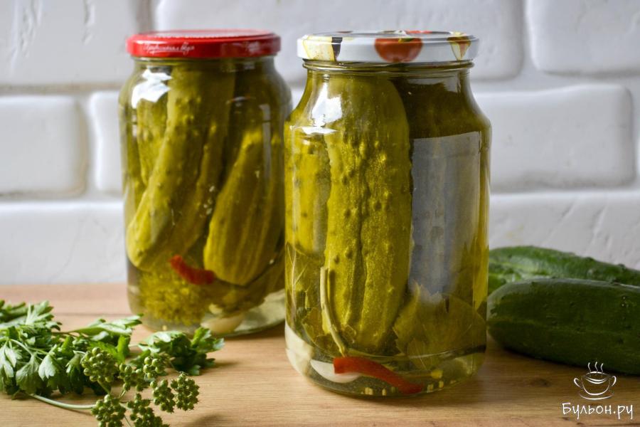 Огурцы с острым перцем на зиму
