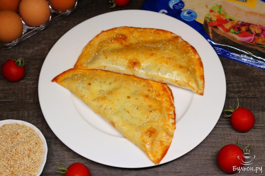 Чебуреки из тортильи с говяжьим фаршем