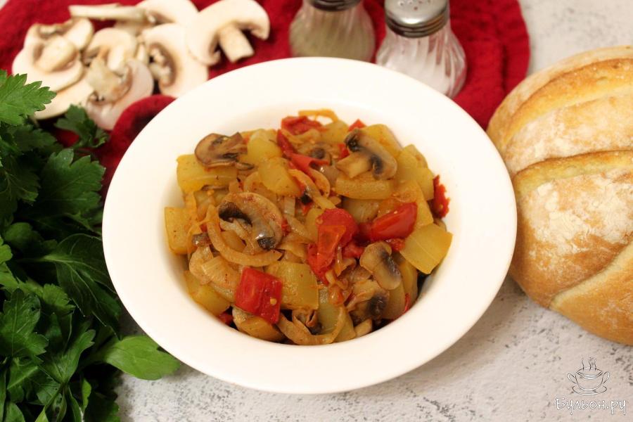 Диетические тушеные овощи