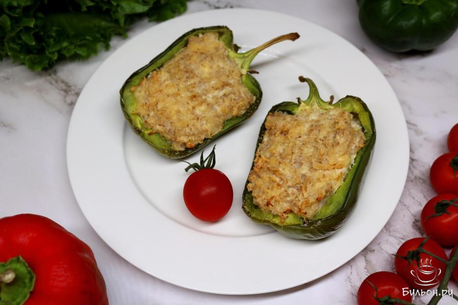 Фаршированные перцы с куриным филе