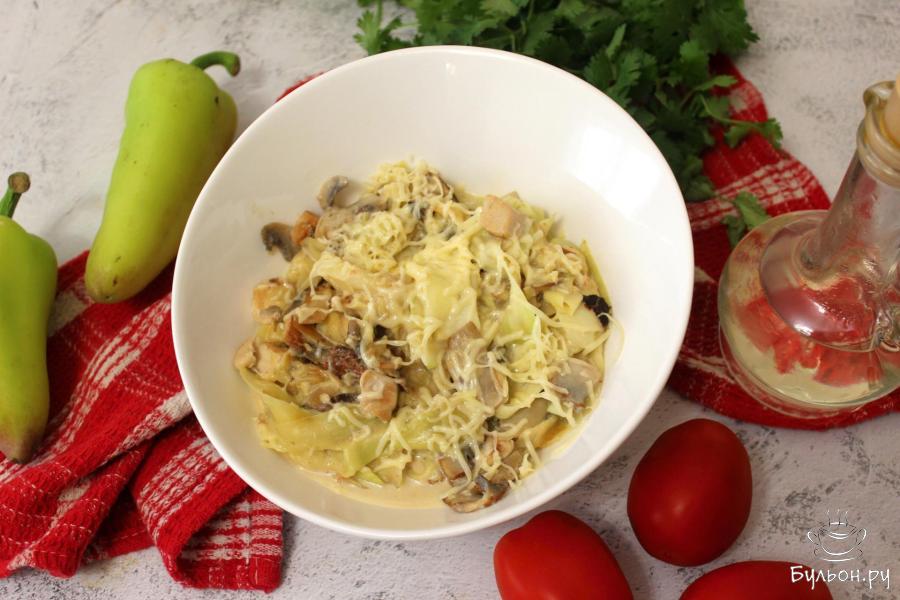 Кабачковая паста с курицей