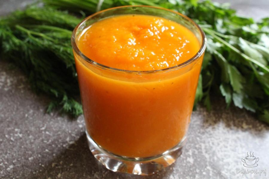 Закусочный коктейль из тыквы с хреном