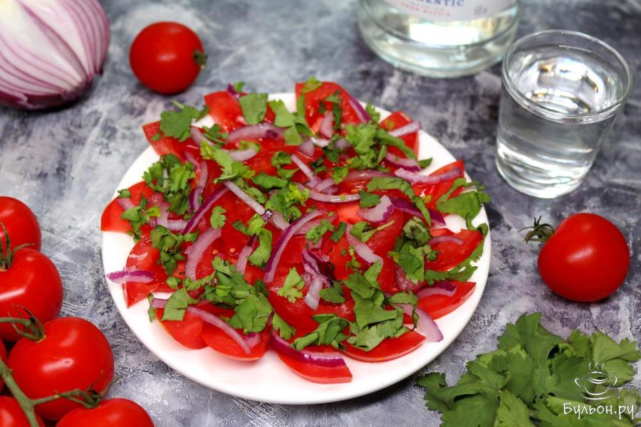 Салат-закуска из помидор