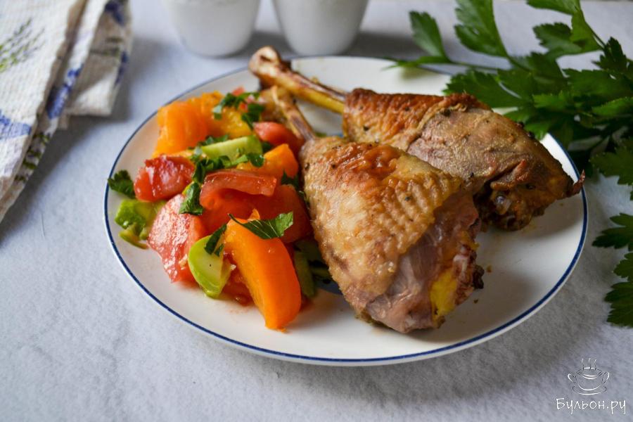 Куриные ножки в горчичном маринаде, запеченные в духовке