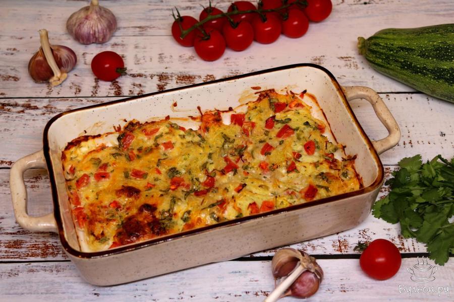 Куриная грудка под овощной шубой