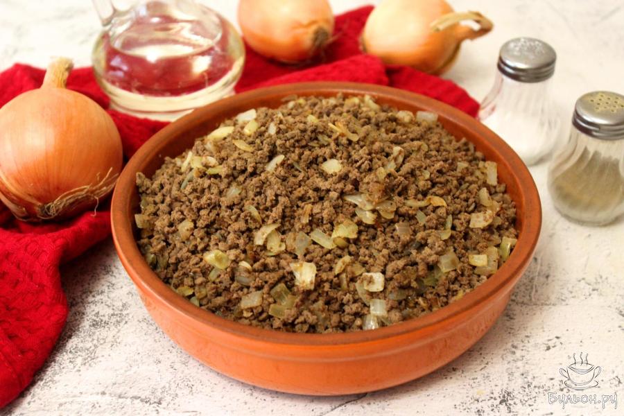 Говяжье сердце с луком