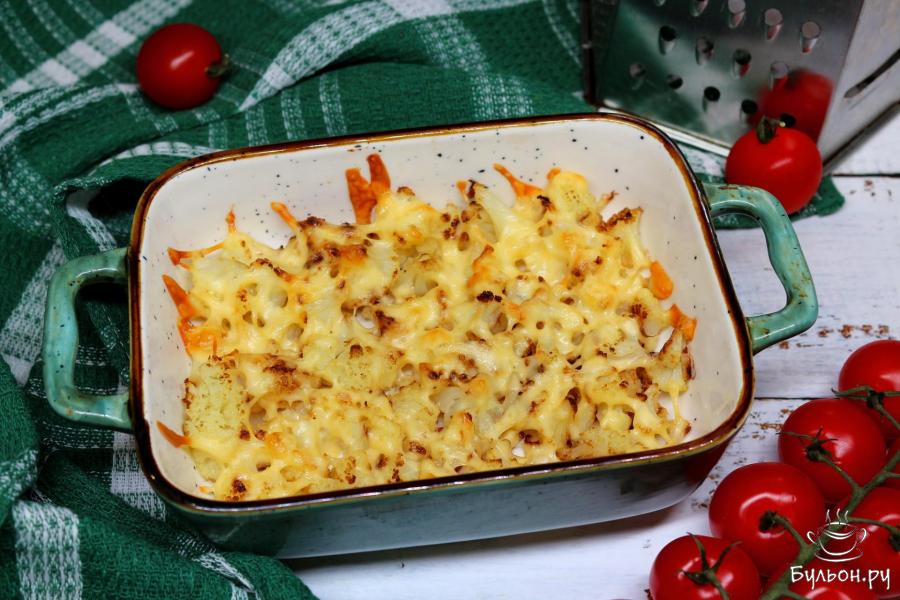 Запеченая цветная капуста в духовке с сыром