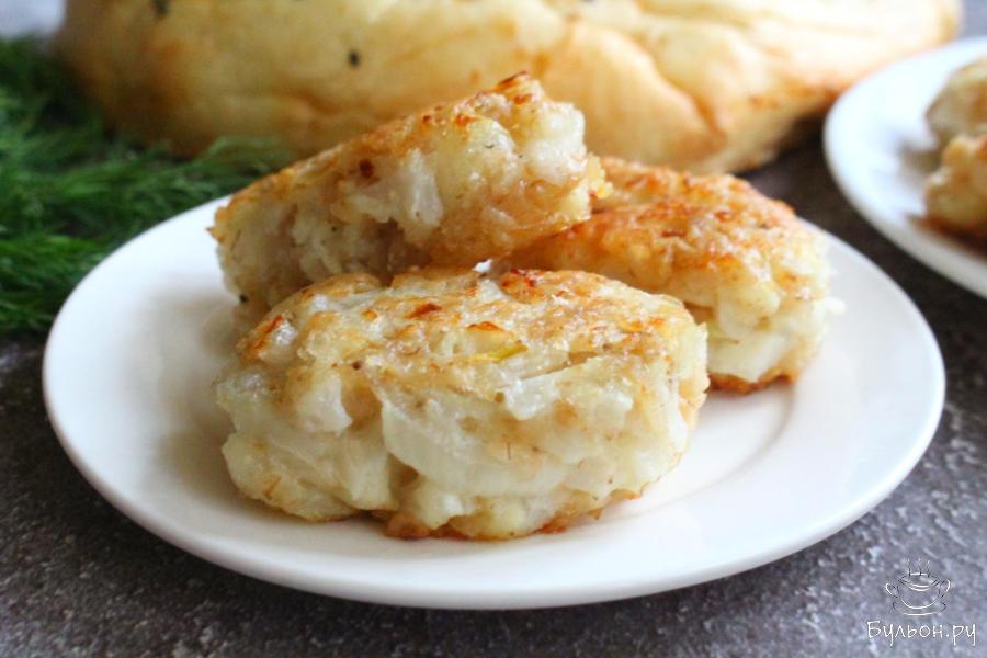Постные котлеты из цветной капусты и овсяных хлопьев
