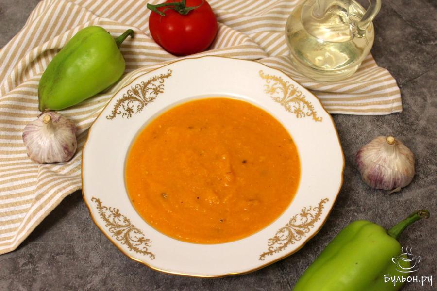 Тыквенный суп-пюре из запеченных овощей