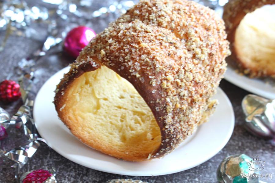 Новогодние чешские булочки "Трдельник" с сахаром и корицей